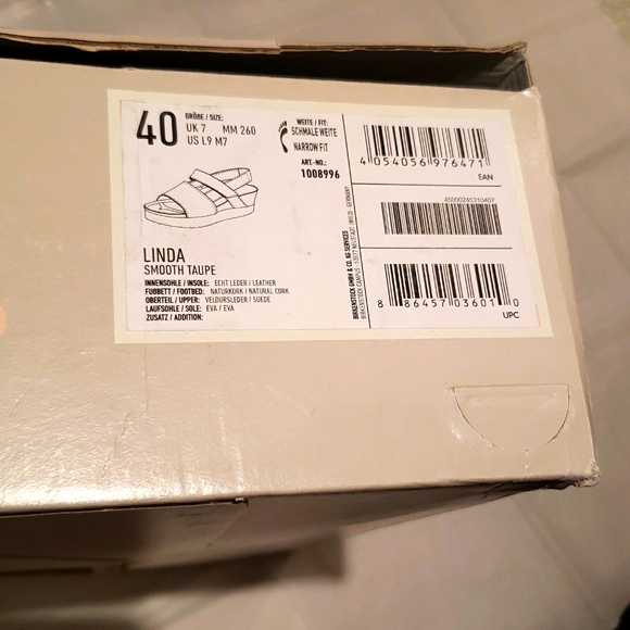 Birkenstock New LINDA Platform Wedge Sandal TAUPE NIB Arch Support Comfort 🎉HP - Picture 8 of 16